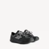 Women’s hamptons worn-out sneaker in black