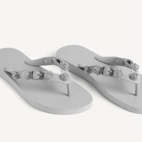women s cagole thong sandal in balenciaga grey crystal 2 280x280 - Women's cagole thong sandal in balenciaga grey/crystal
