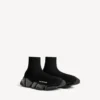 Men’s speed 2.0 full clear sole recycled knit sneaker in black