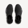 Men’s speed 2.0 full clear sole recycled knit sneaker in black
